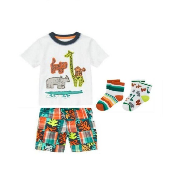 Robe Fleurie Gymboree Thème Safari D'été Taille 4 Fille - Occasion Très Bon état